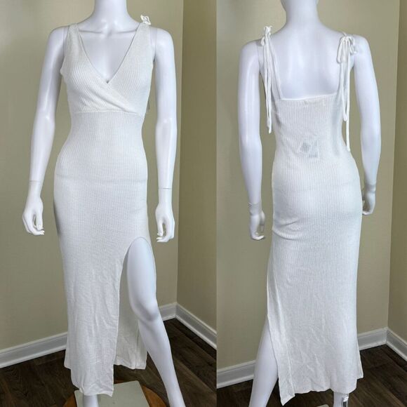 l*space Other - L*Space Women's Size S Cream Kihei Knit Maxi Dress NEW Cover Up Pullover Resort